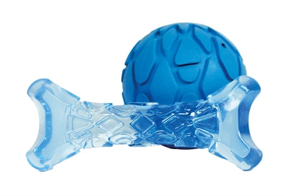 Fofos Puppy Bot en Bal Blauw hondenspeelgoed 11x4,5x2 cm / 7x7X7 cm