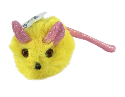 Fofos Pluche Muis Met Glitterstaart kattenspeelgoed 14,5x6X6 cm