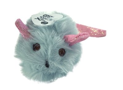 Fofos Pluche Muis Met Glitterstaart kattenspeelgoed 14,5x6X6 cm