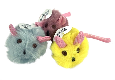 Fofos Pluche Muis Met Glitterstaart kattenspeelgoed 14,5x6X6 cm