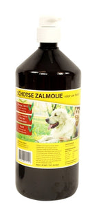 Utopia Diertotaal Zalmolie Naturel Met Pompje voedingssupplement hond