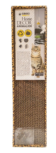 CROCI KRABPLANK HOMEDECOR DIERENPRINT LUIPAARD 48X12,5X5 CM
