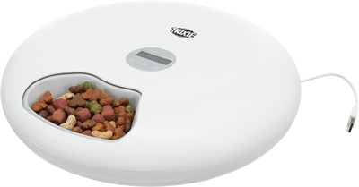 TRIXIE VOERAUTOMAAT TX5+1 6 MAALTIJDEN 180 ML WIT 32X32X8 CM