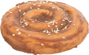 Trixie Denta Fun Chewing Pie hondensnacks kauwsnack 9x9 cm 70 gr 50 st