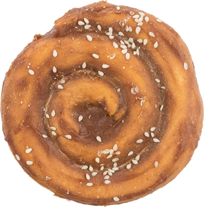 Trixie Denta Fun Chewing Pie hondensnacks kauwsnack 9x9 cm 70 gr 50 st
