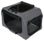 Trixie Soft Kennel Easy Reisbench Grijs hondenbench transportbox 71x51x49 cm