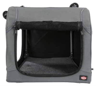 Trixie Soft Kennel Easy Reisbench Grijs hondenbench transportbox 71x51x49 cm
