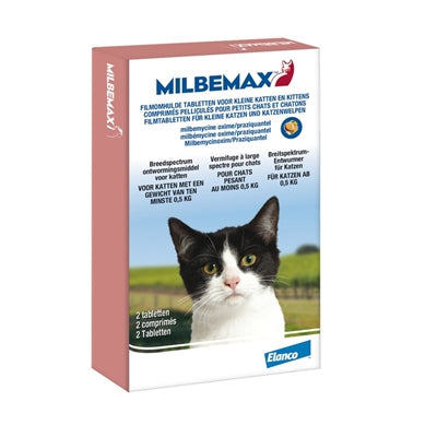MILBEMAX TABLET ONTWORMING KLEINE KAT / KITTEN 2TBL 2 TABLETTEN