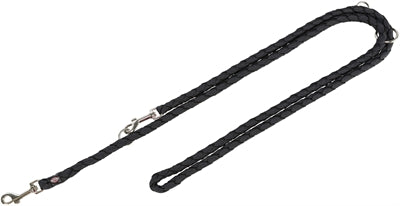 Trixie Hondenriem Cavo Verstelbaar Zwart hondenhalsband nylon