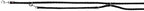 Trixie Hondenriem Cavo Verstelbaar Zwart hondenhalsband nylon