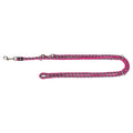 TRIXIE HONDENRIEM CAVO VERSTELBAAR FUCHSIA / GRIJS 200X1,2 CM
