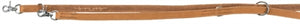 Trixie Hondenriem Rustic Heartbeat Verstelbaar Vetleer Bruin hondenhalsband 200x2 cm