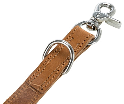 Trixie Hondenriem Rustic Heartbeat Verstelbaar Vetleer Bruin hondenhalsband 200x2 cm
