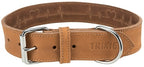 Trixie Halsband Hond Rustic Vetleer Heartbeat Bruin hondenhalsband hondenriem