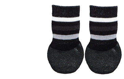 Trixie Hondensokken Anti-slip Met Rubberlaag Rondom Zwart hondenkleding