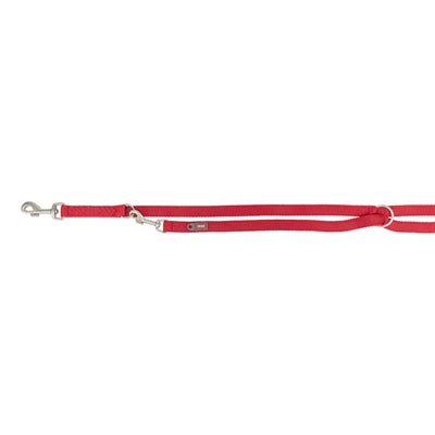 Trixie Hondenriem Premium Verstelbaar Tweelaags Rood hondenhalsband nylon 200x1,5 cm