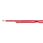 Trixie Hondenriem Premium Verstelbaar Tweelaags Rood hondenhalsband nylon 200x1,5 cm
