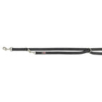 Trixie Hondenriem Premium Verstelbaar Tweelaags Zwart hondenhalsband nylon