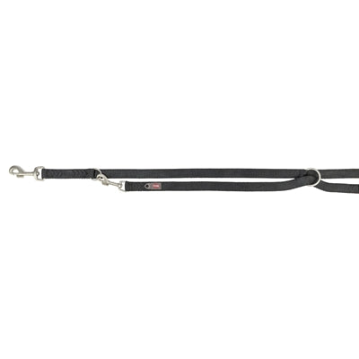 Trixie Hondenriem Premium Verstelbaar Tweelaags Zwart hondenhalsband nylon