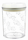 TRIXIE VOORRAADPOT KUNSTSTOF TRANSPARANT / WIT 1,5 LTR 17,5 CM