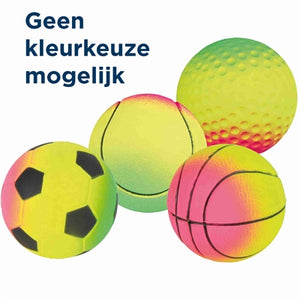 Trixie Schuimrubber Bal Assorti hondenspeelgoed 7x7X7 cm