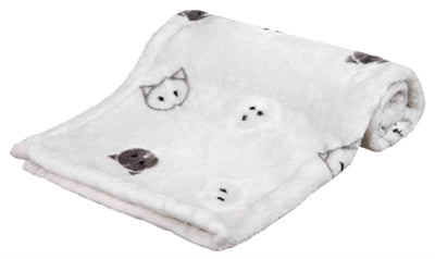 TRIXIE DEKEN MIMI SOFTPLUCHE LICHTGRIJS 70X50X3 CM