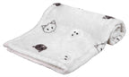 TRIXIE DEKEN MIMI SOFTPLUCHE LICHTGRIJS 70X50X3 CM