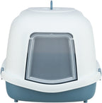 Trixie Kattenbak Primo XXL Top Met Kap Blauw / Wit 71x56x47 cm