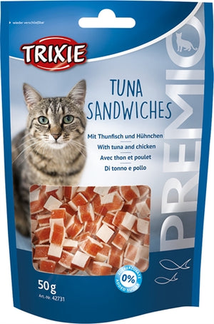 Trixie Premio Tuna Sandwiches kattensnacks gedroogd 50 gr