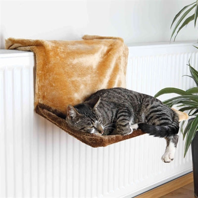 Trixie Radiator-hangmat Pluche Wolwit kattenmand 45x31x24 cm