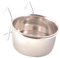 TRIXIE VOERBAK MET HOUDER OM OP TE HANGEN RVS 150 ML 7 CM