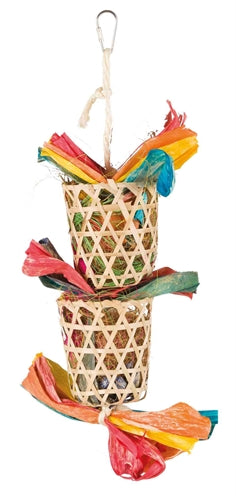 Trixie Vogel Natuurspeelgoed Aan Sisalkoord Palmblad / Maïslies knaagdierspeelgoed 35 cm