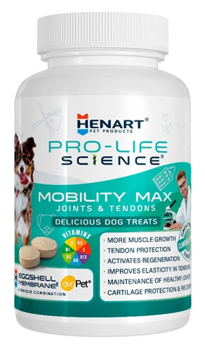 HENART PRO LIFE SCIENCE HOND MOBILITY MAX GEWRICHT EN PEES 150 GR 100 TBL
