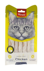 Wanpy Creamy Lickable Treats Chicken kattensnacks zacht 14 gr 5 st
