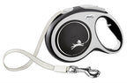 Flexi Rollijn New Comfort Tape Zwart hondenhalsband hondenriem L 8 Mtr