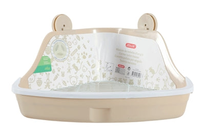 Zolux Hoektoilet Knaagdier Beige knaagdiertoilet 32x25x15 cm