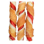 Trixie Denta Fun Barbecue Chicken Chewing Rolls hondensnacks kauwsnack 12 cm 3 st 105 gr