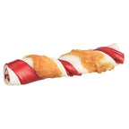 Trixie Denta Fun Barbecue Chicken Chewing Rolls hondensnacks kauwsnack 12 cm 3 st 105 gr