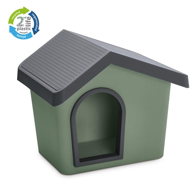 Imac Hondenhok Zeus 50 2ND Life Gerecycled Groen outdoor 53x46x47,5 cm
