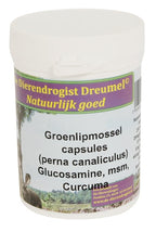Dierendrogist Groenlipmossel Met Glucosamine / Msm / Curcuma voedingssupplement hond
