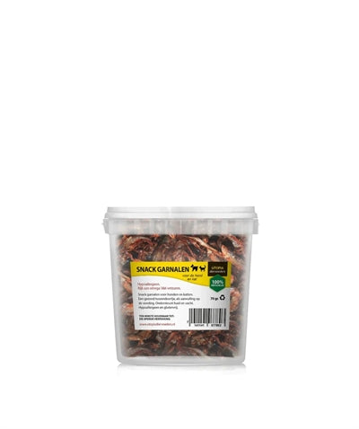 Utopia Gedroogde Snackgarnalen kattensnacks 70 gr
