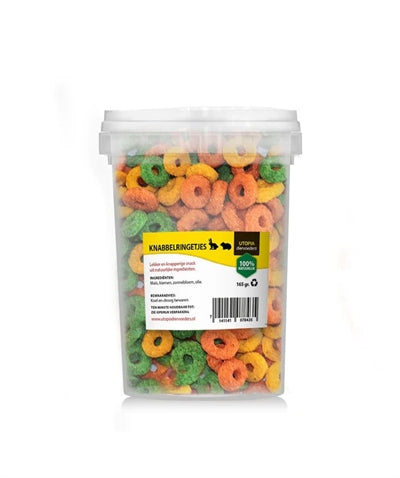 UTOPIA KNABBEL RINGETJES 165 GR