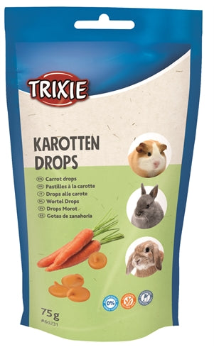 Trixie Knaagdier Drops Wortel snacks zacht 75 gr