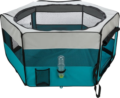 Trixie Indoor Knaagdierren Turquoise / Grijs knaagdierkooi konijnenhok 150x65 cm