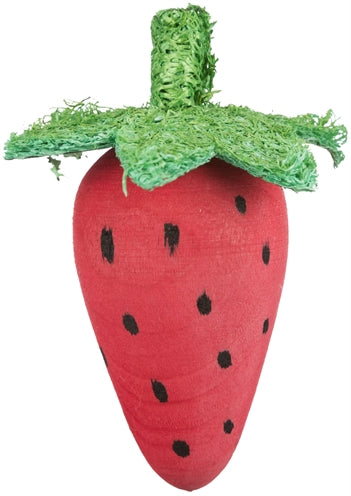 Trixie Speelbal Set Biet / Aardbei Hout / Loofah knaagdierspeelgoed 6/9 cm