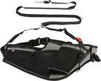 Trixie Joggingriem Met Lijn Grijs / Zwart hondenhalsband hondenriem 115-150x2 cm / 70-130x23 cm