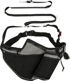 Trixie Joggingriem Met Lijn Grijs / Zwart hondenhalsband hondenriem 115-150x2 cm / 70-130x23 cm