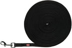 Trixie Hondenriem Sleeplijn Met Rubber Bekleed Zwart hondenhalsband nylon