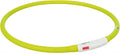 TRIXIE LICHTGEVENDE HALSBAND HOND USB SILICONEN OPLAADBAAR GROEN 70X1 CM