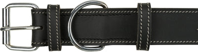 Trixie Halsband Hond Rustic Vetleer Heartbeat Zwart hondenhalsband hondenriem nylon